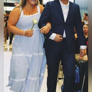 Men’s Royal Blue Giorgio Fiorelli Slim Fit Suit Coat and Pants Set